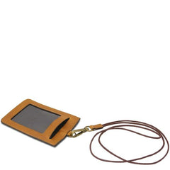 Leather badge holder