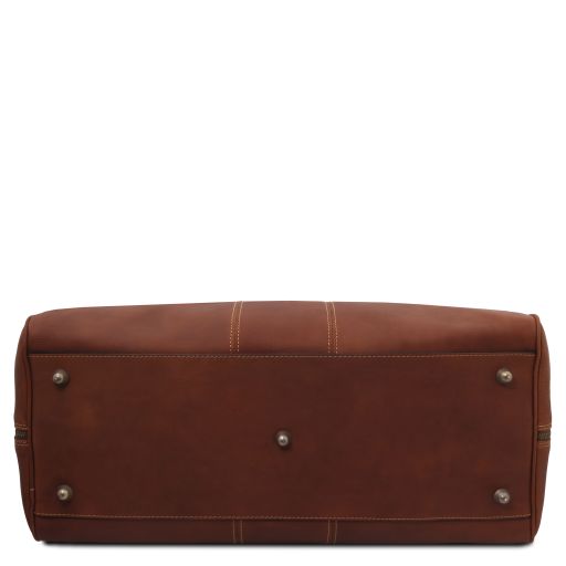 Lisbona - Travel leather duffle bag - Large size