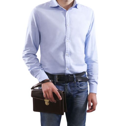 Max - Leather handy wrist bag