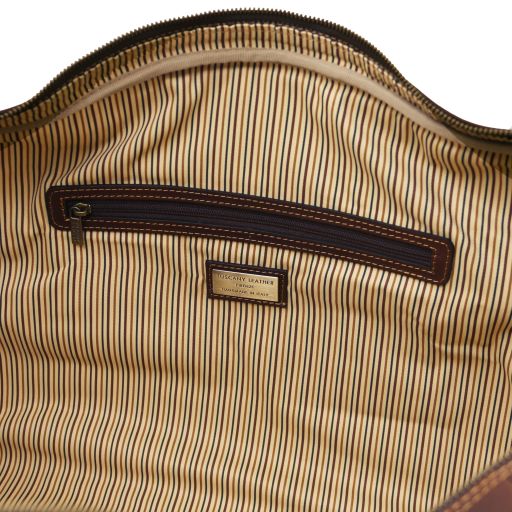Lisbona - Travel leather duffle bag - Large size