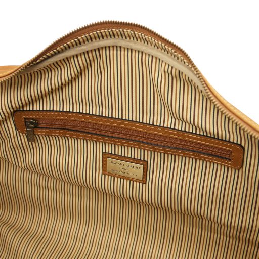 Lisbona - Travel leather duffle bag - Small size