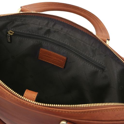 Ferrara - Leather laptop briefcase