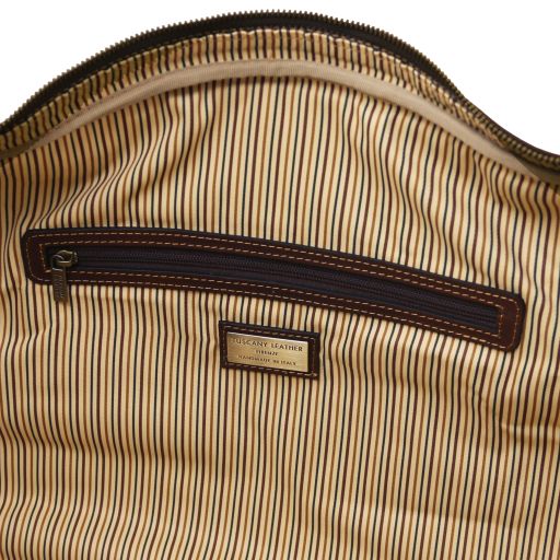 Lisbona - Travel leather duffle bag - Small size
