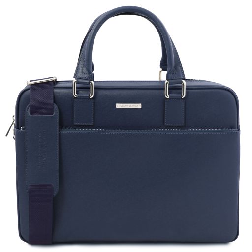Torino - Saffiano leather laptop briefcase