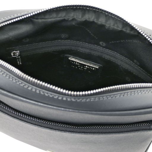 Luke - Saffiano leather crossbody bag for men