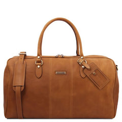Lisbona - Travel leather duffle bag - Large size