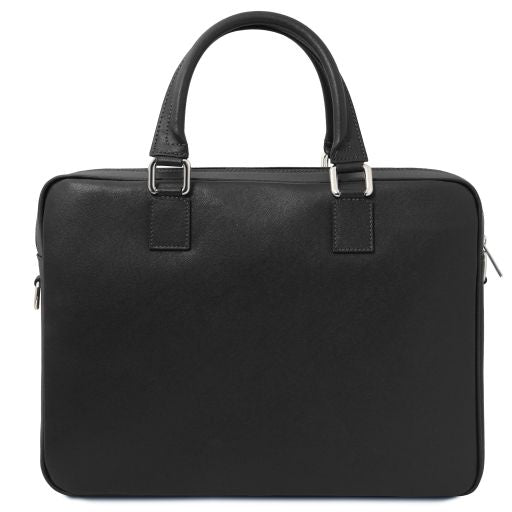 Torino - Saffiano leather laptop briefcase