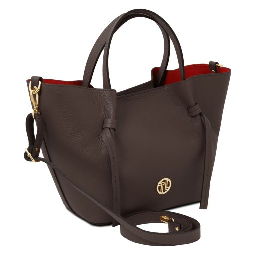 Legame - Leather shopping bag - Large size