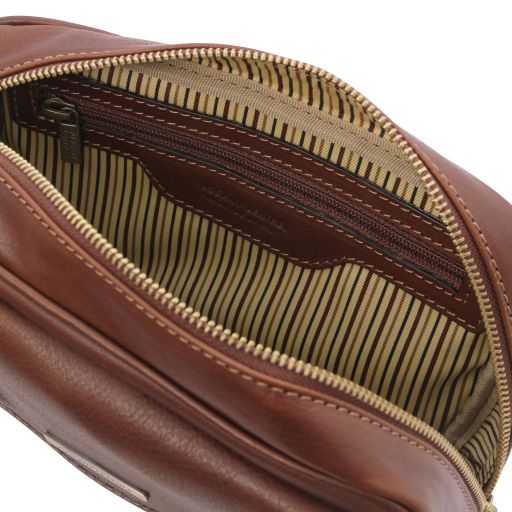 Ivan - Leather handy wrist bag for men