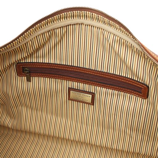 Lisbona - Travel leather duffle bag - Large size