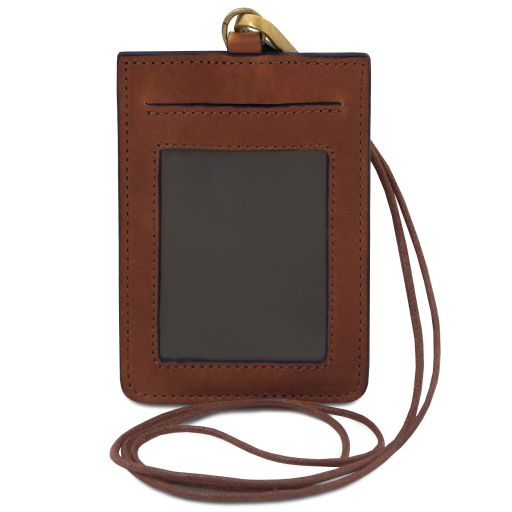 Leather badge holder