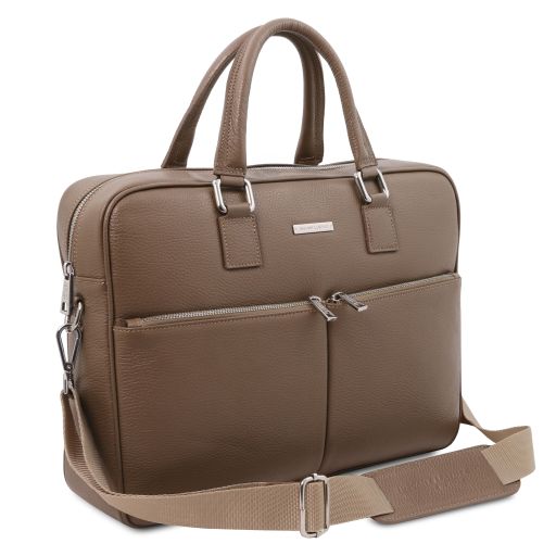 Treviso - Leather laptop briefcase