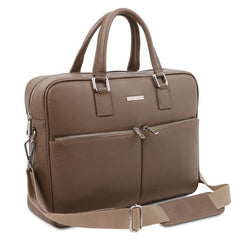 Treviso - Leather laptop briefcase