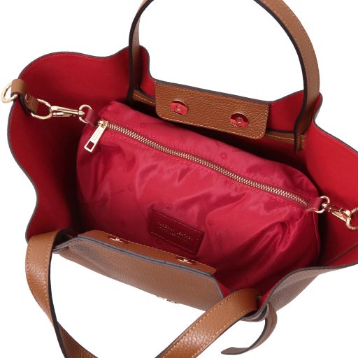 Legame - Leather shopping bag - Large size