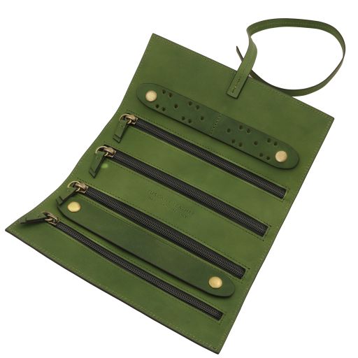 Leather jewellery case