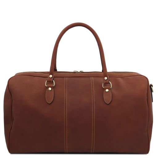 Lisbona - Travel leather duffle bag - Large size