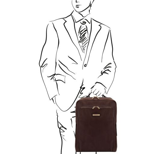 Bangkok - Leather laptop backpack