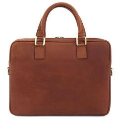 Ferrara - Leather laptop briefcase
