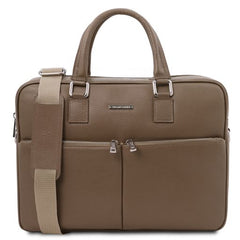 Treviso - Leather laptop briefcase