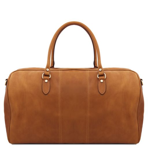 Lisbona - Travel leather duffle bag - Large size