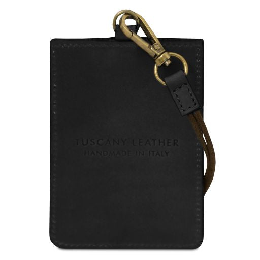 Leather badge holder