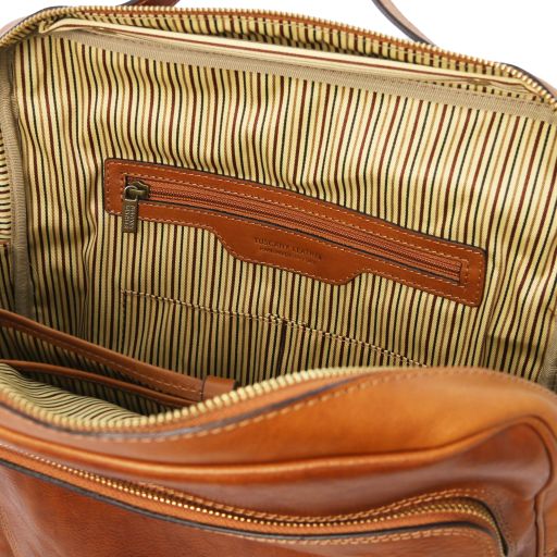 Bangkok - Leather laptop backpack - Large size