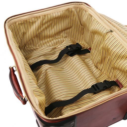 TL Voyager - 4 Wheels vertical leather trolley
