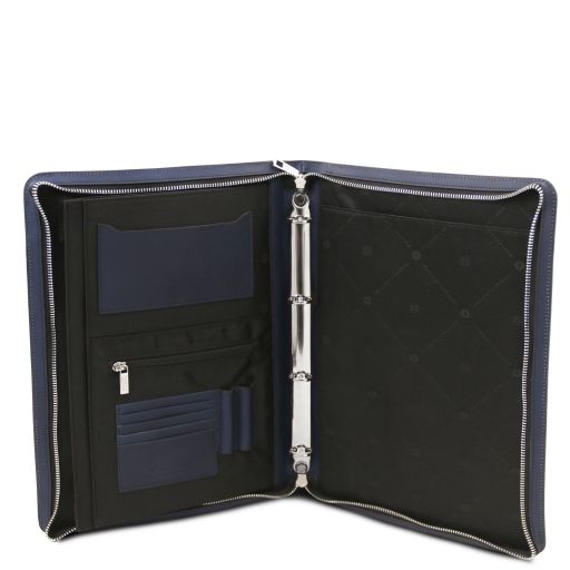 Augusto - Leather document case with ring binder
