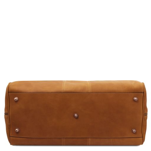 Lisbona - Travel leather duffle bag - Large size