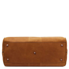 Lisbona - Travel leather duffle bag - Large size