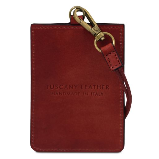 Leather badge holder