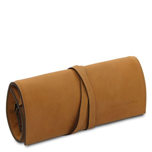 Leather jewellery case