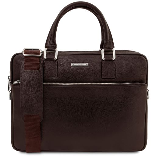 Ferrara - Leather laptop briefcase