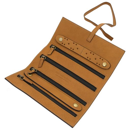 Leather jewellery case