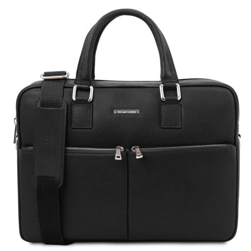 Treviso - Leather laptop briefcase