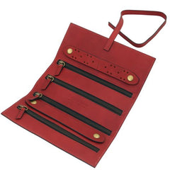 Leather jewellery case