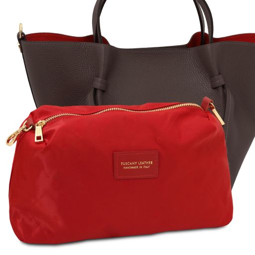 Legame - Leather shopping bag - Large size