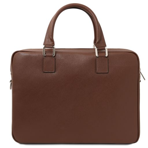 Torino - Saffiano leather laptop briefcase
