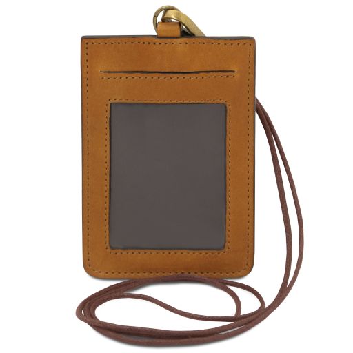 Leather badge holder