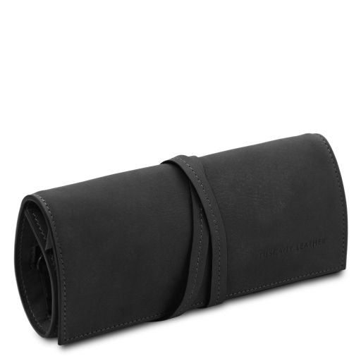 Leather jewellery case