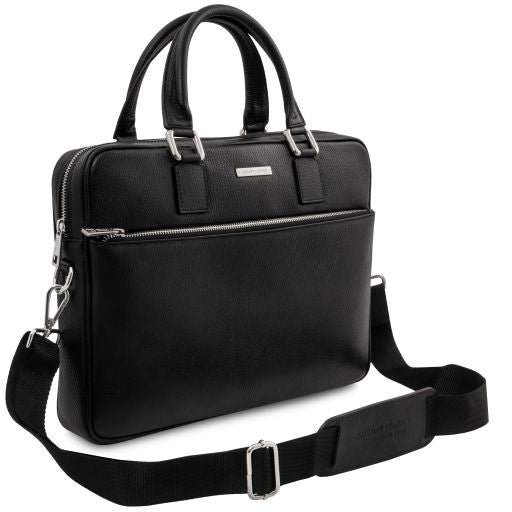 Ferrara - Leather laptop briefcase