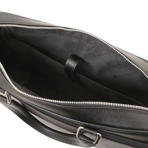 Torino - Saffiano leather laptop briefcase
