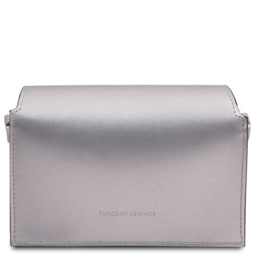 TL Bag - Metallic leather shoulder bag