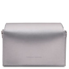 TL Bag - Metallic leather shoulder bag