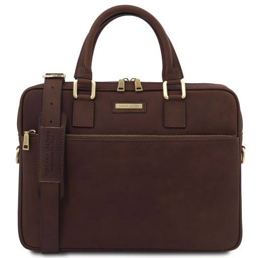 Ferrara - Leather laptop briefcase
