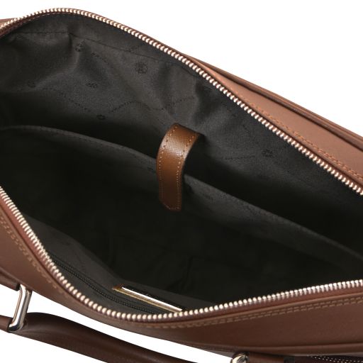 Torino - Saffiano leather laptop briefcase