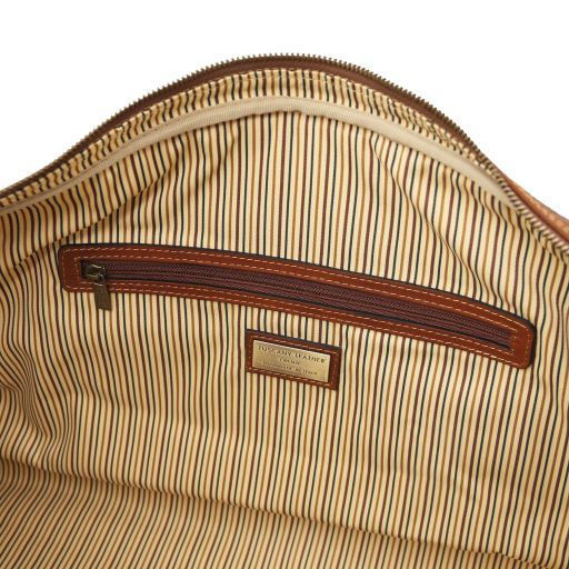 Lisbona - Travel leather duffle bag - Small size