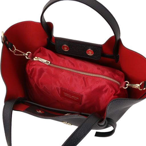 Legame - Leather shopping bag - Large size