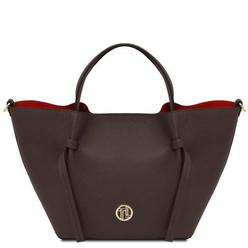 Legame - Leather shopping bag - Large size