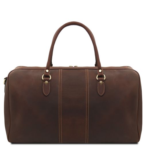 Lisbona - Travel leather duffle bag - Large size